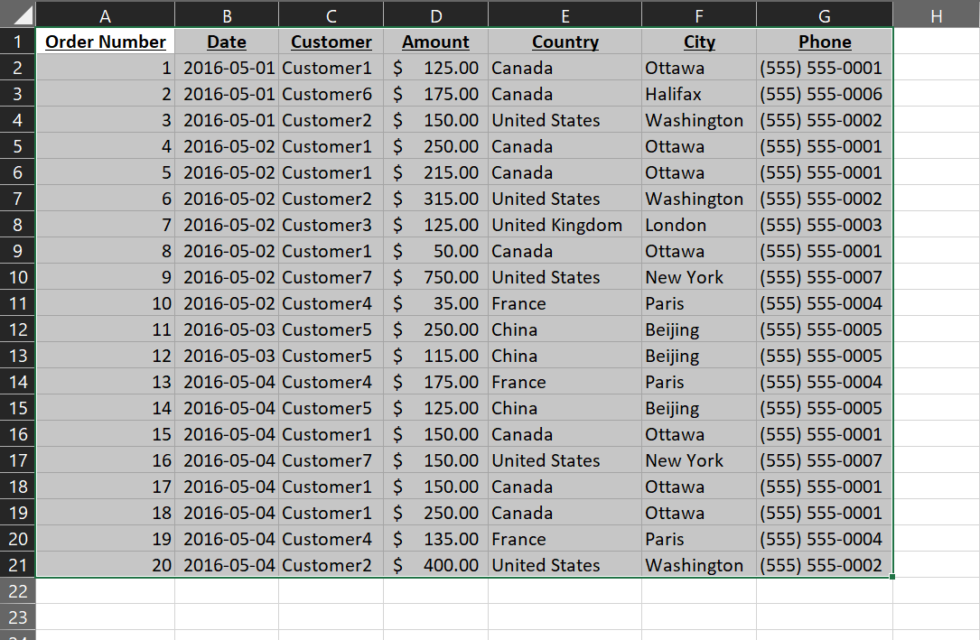 Create Excel Pivot Table | Efficient Analyst