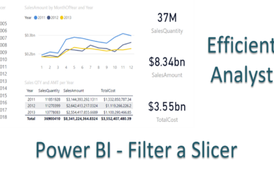 Power BI Filter a Slicer by Removing Entries With no Data